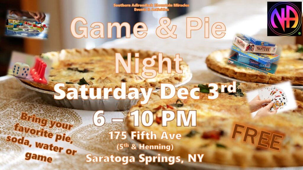 SAMMA Events & Activities Game & Pie Night @ Saratoga Springs | New York | United States