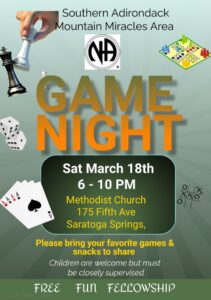 SAMMA GAME NIGHT @ Methodist Church | Saratoga Springs | New York | United States