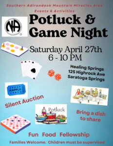 SAMMA Game Night and Potluck @ Rear Lot Blue Awning | Saratoga Springs | New York | United States