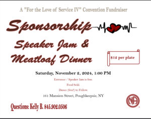 Sponsorship Speaker Jam and Meatloaf Dinner @ Poughkeepsie | New York | United States