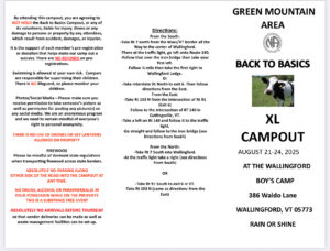 Green Mountain Area - Back to Basics XL Campout @ Wallingford Boy's Camp | Wallingford | Vermont | United States