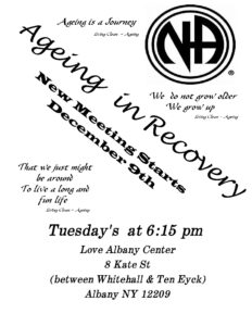 Aging in Recovery - starts Tuesday December 9, 2025